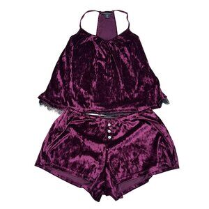 Tahari Women's Velvet 2pc Sleepwear Set Pajama, Size M